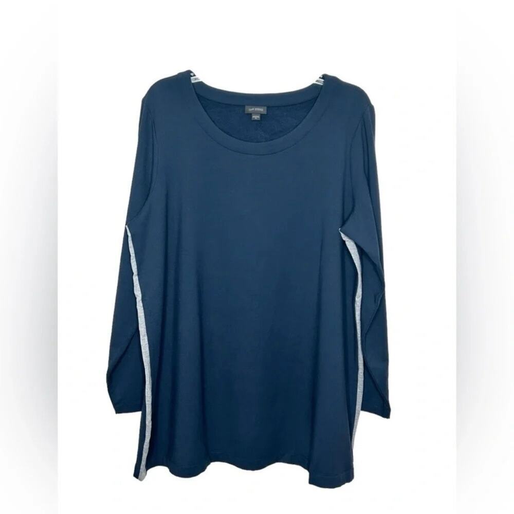 J Jill Wearever Crewneck Long Sleeve Shirt Women’s 2X Minimalist‎ Layering Basic